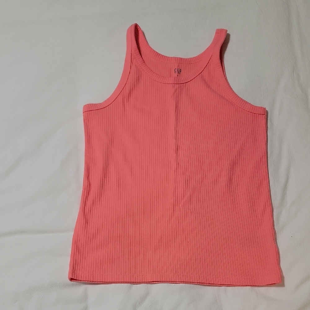 GAP Women's Coral Ribbed Tank Top